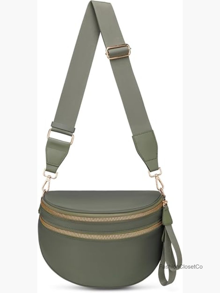 Nylon Crossbody Bum Bag Spacious Fanny Pack For Travel Women